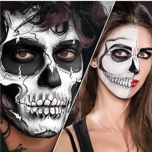 Skeleton Face Paint Makeup Kit (Dia de La Muerta)